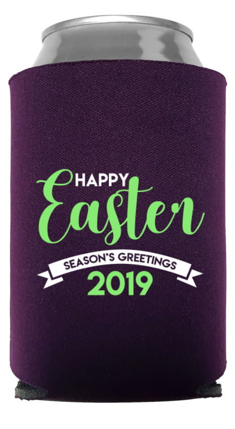 Happy Easter Day Full Color Foam Collapsible Coolies Style 104396