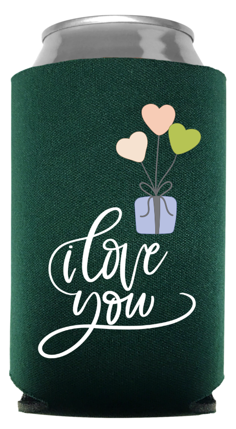 Happy Valentine Day Full Color Foam Collapsible Coolies Style 100677