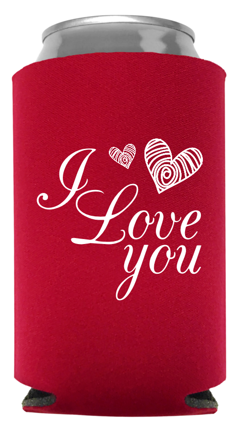Happy Valentine Day Full Color Foam Collapsible Coolies Style 99412