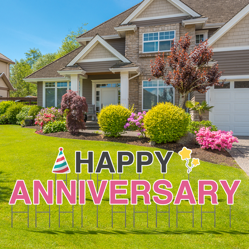Happy Anniversary Yard Letters