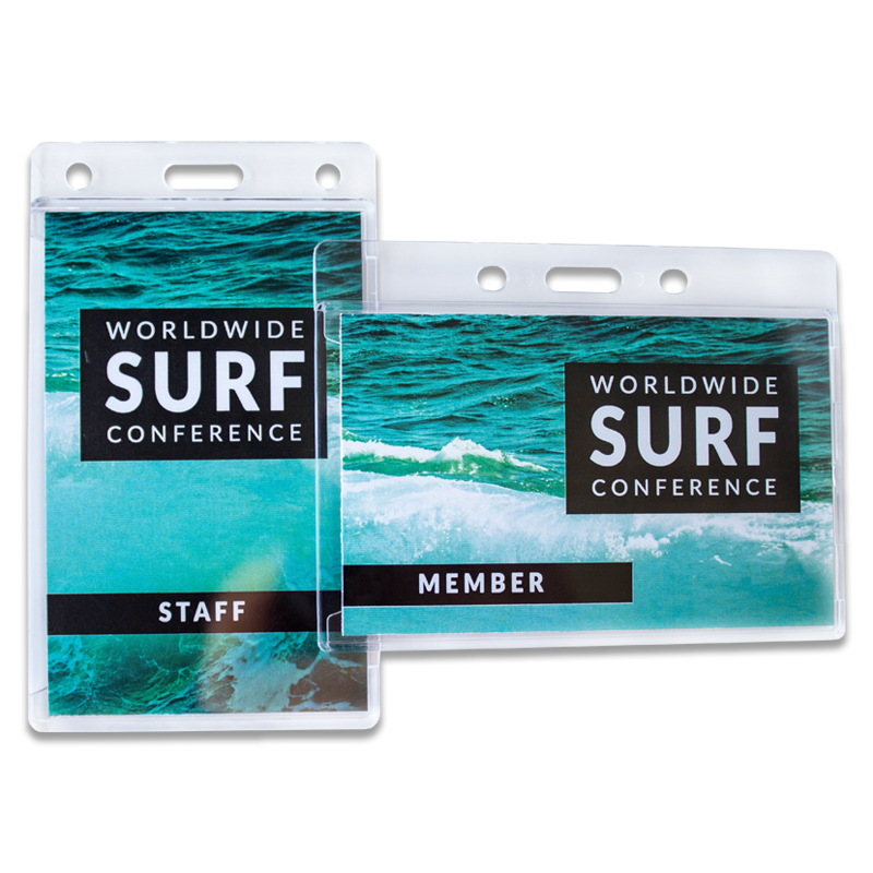 Hard Plastic Acrylic Badge Holder With Slot