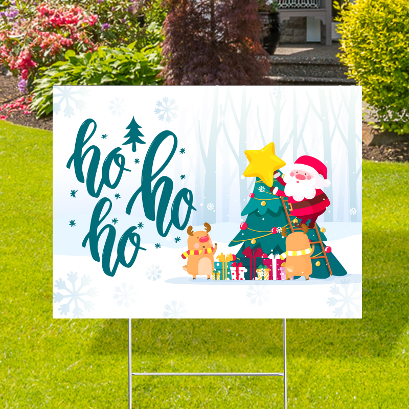 Ho Ho Ho Christmas Yard Signs