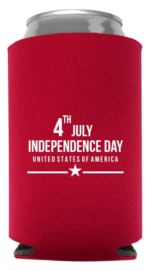 Independence Day Full Color Foam Collapsible Coolies Style 90714