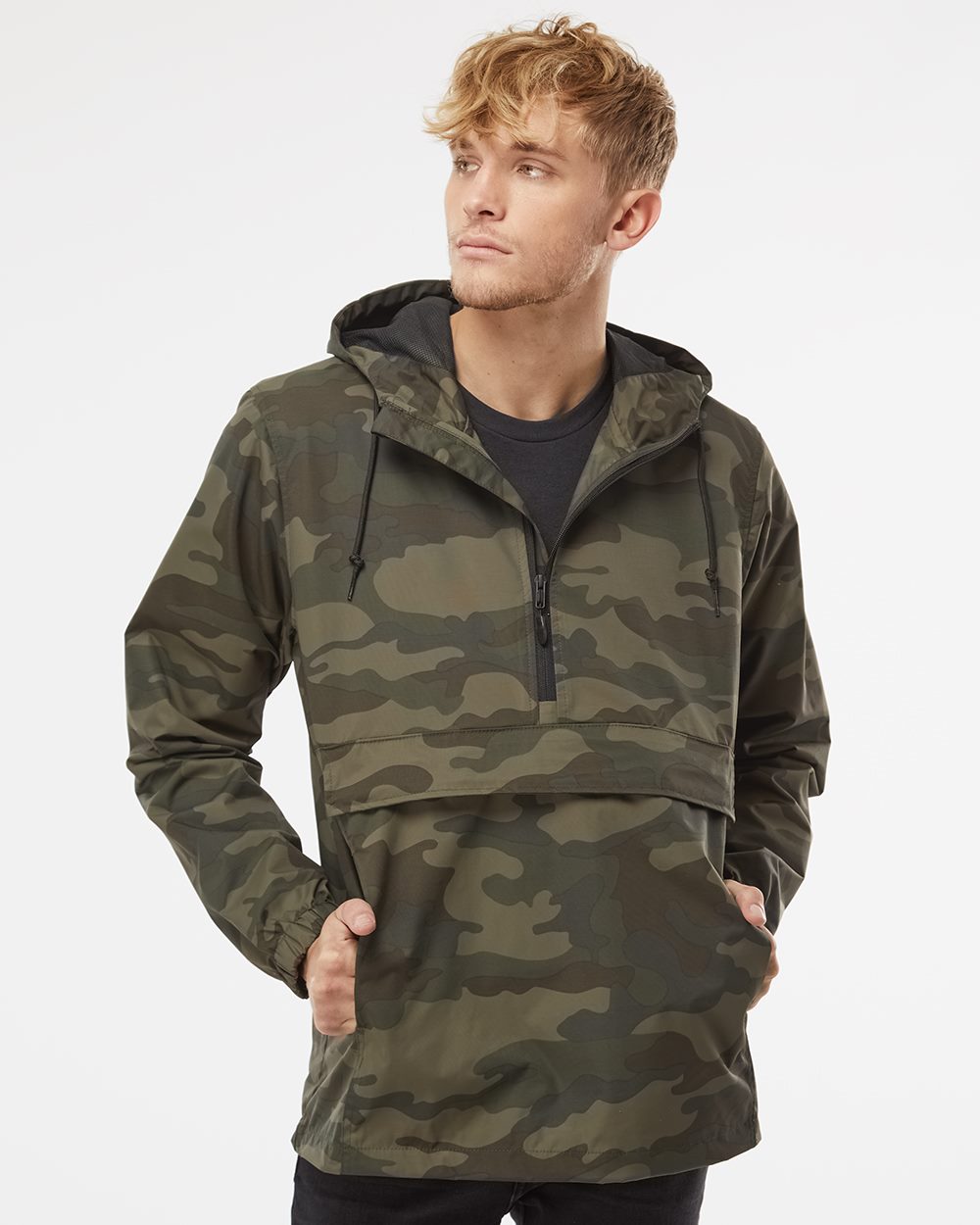 Independent Trading Co. Men's Nylon Anorak - EXP94NAW