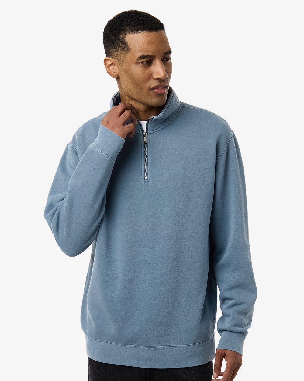 Independent Trading Co. Unisex Pigment-Dyed Quarter-Zip Pullover - PRM4600QZ