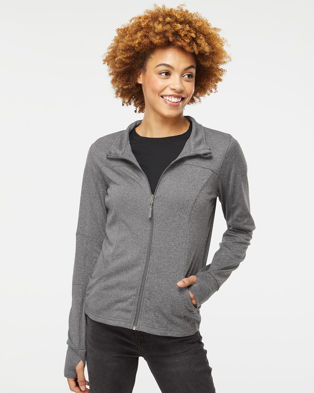 Independent Trading Co. Women's Poly-Tech Full-Zip Track Jacket - EXP60PAZ