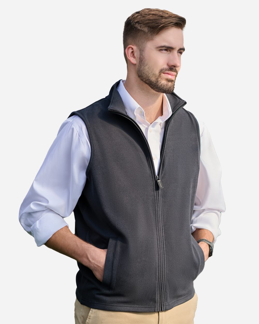 J. America Unisex Element Fleece Vest - 8763