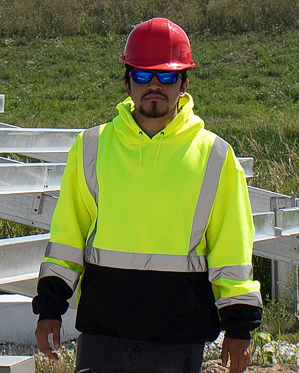 Kishigo Unisex Hi-Vis Hooded Sweatshirt - JS154