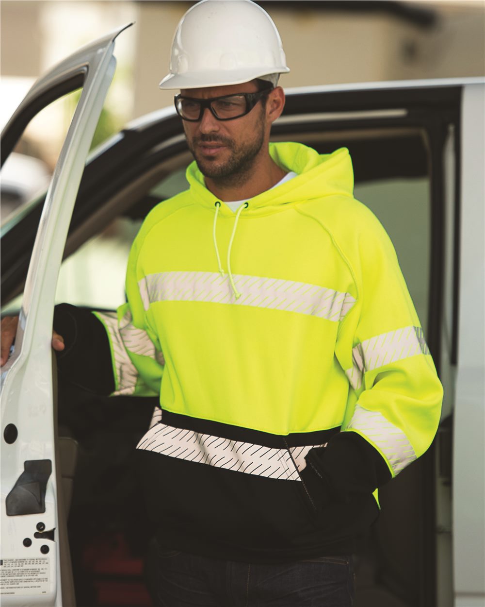 Kishigo Unisex Premium Black Series&reg; Pull Over Hooded Sweatshirt - JS142-143