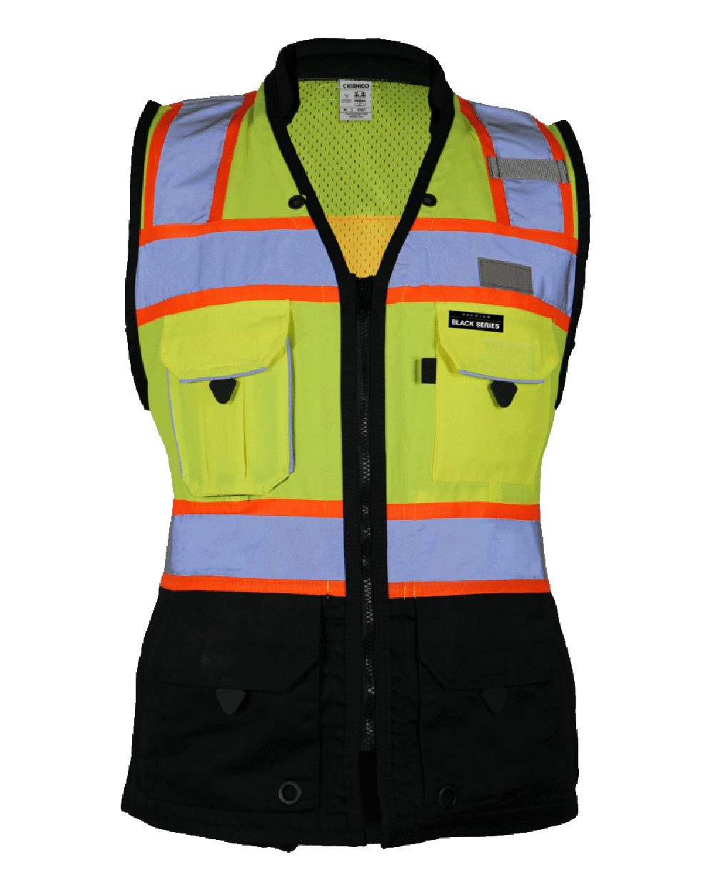 Kishigo Women's Premium Black Series&reg; Heavy Duty Surveyors Vest - S5021-5022