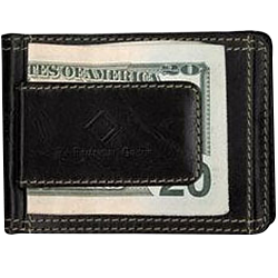 Leather Wallet With Money Clip