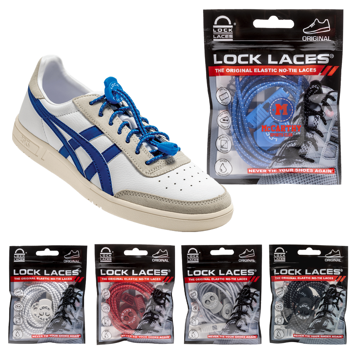 Lock Laces&reg; No Tie Shoelaces