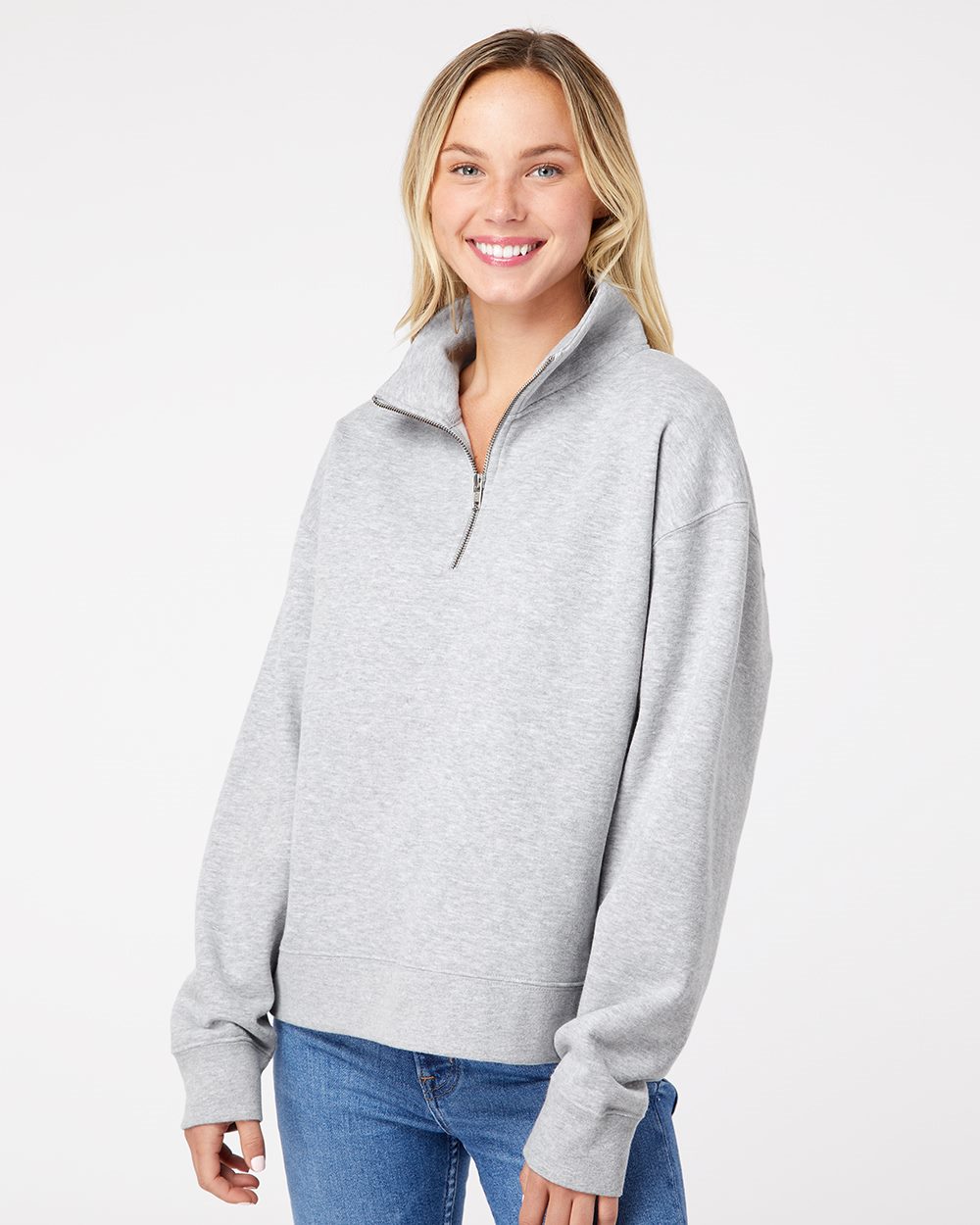 MV Sport Women's Sueded Fleece Quarter-Zip Sweatshirt - W22713