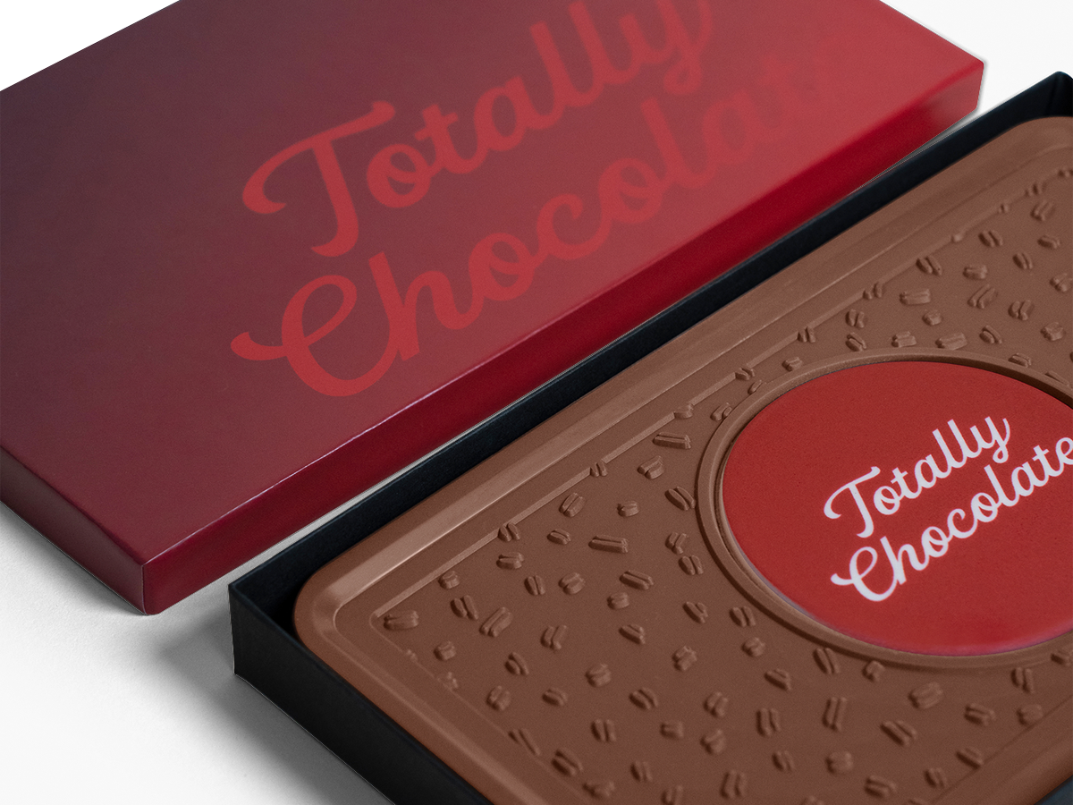 Mighty 8oz. Engraved Combo Chocolate Bar With Classic Custom Packaging