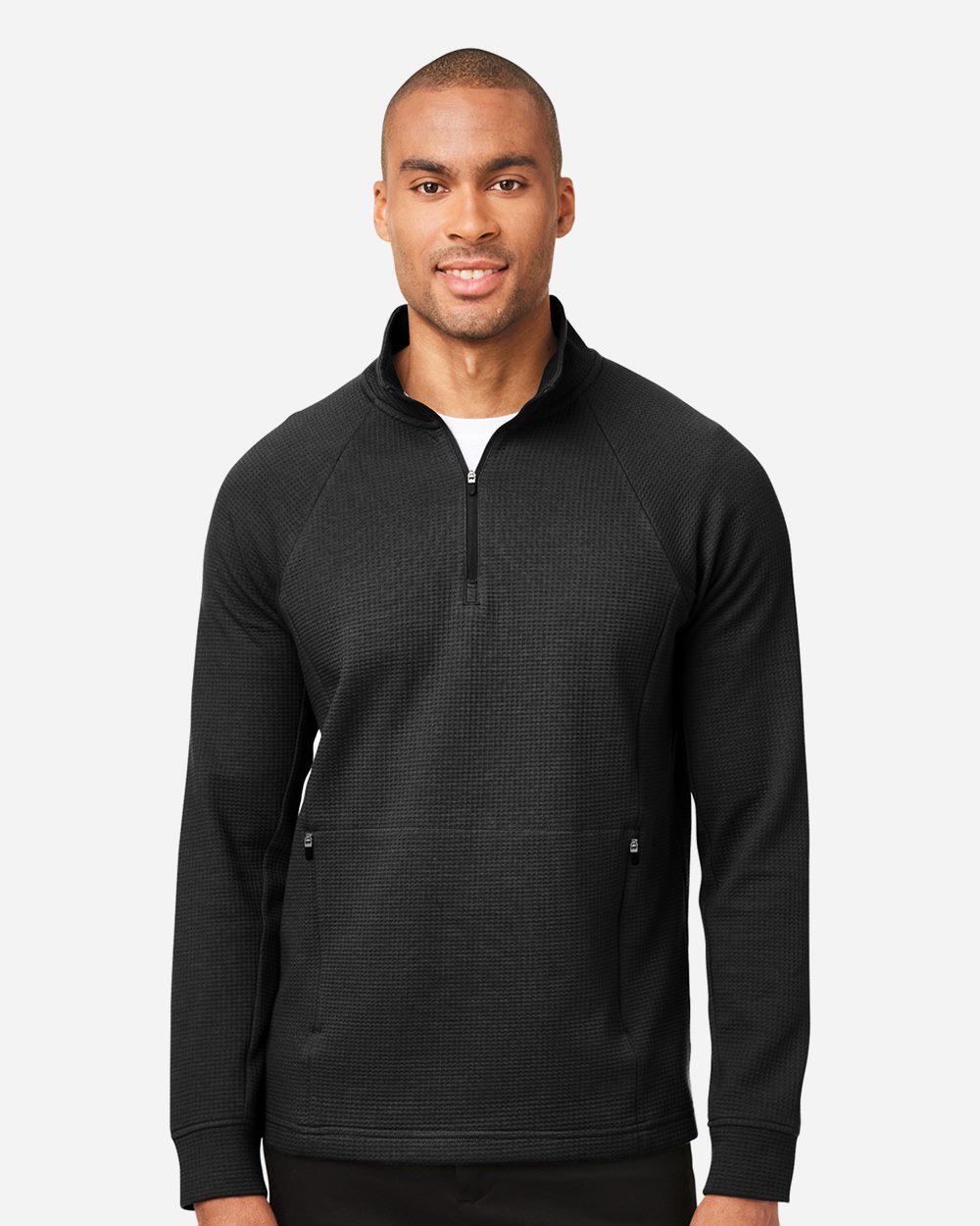 North End Men's Rhythm Waffle Quarter-Zip Pullover - NE200