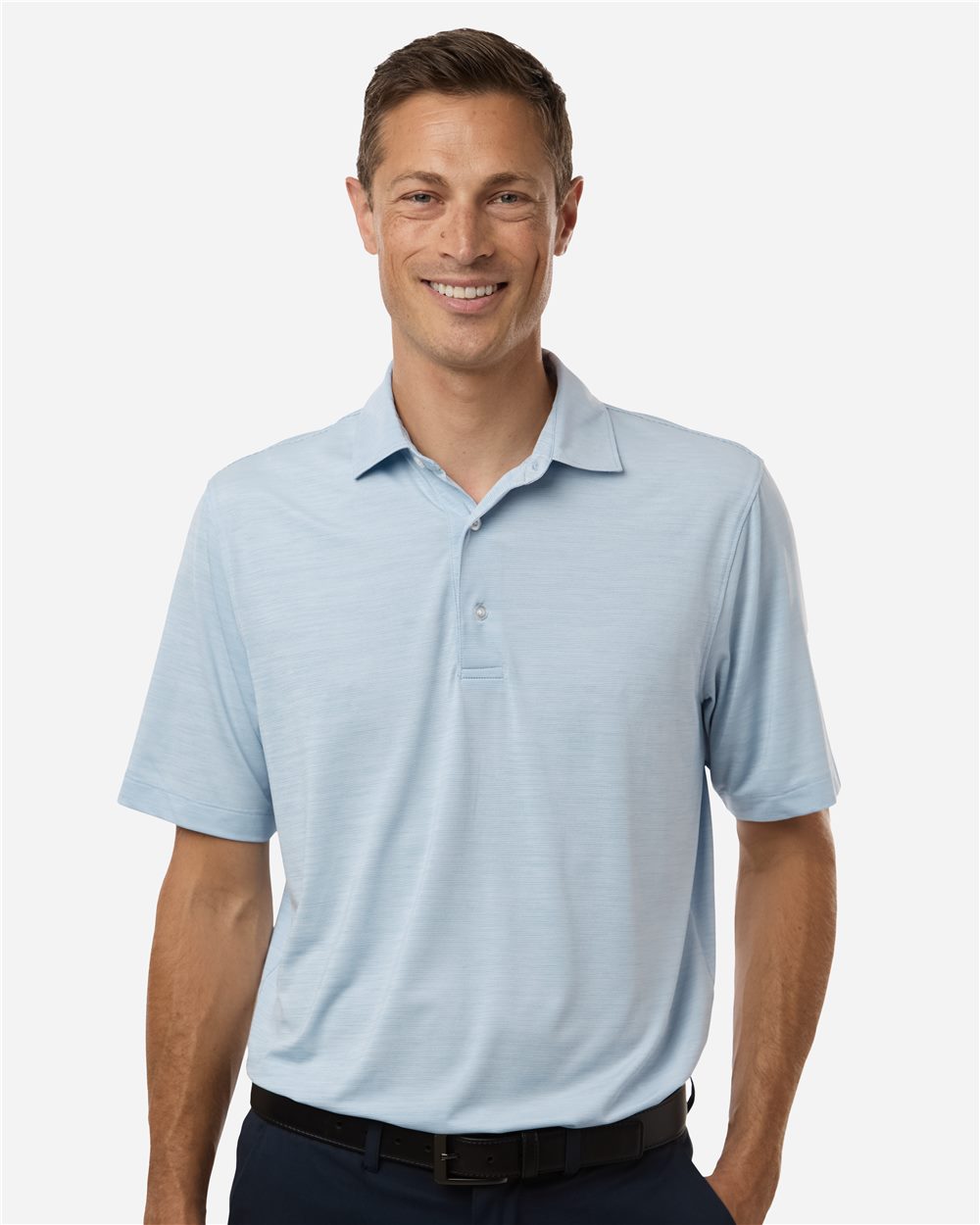 Paragon Men's Bohemian Striped Heather Performance Polo - 162