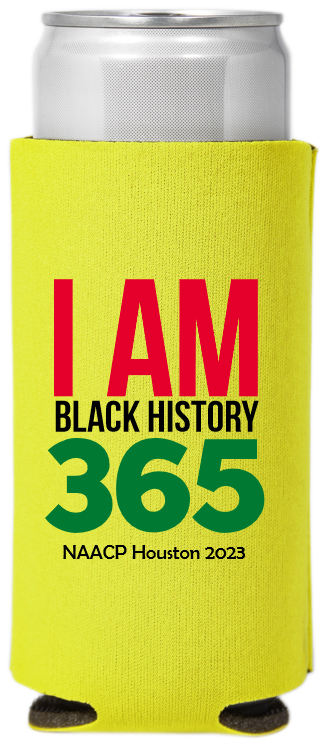 Personalized I Am Black History Premium Collapsible Slim Can Coolers