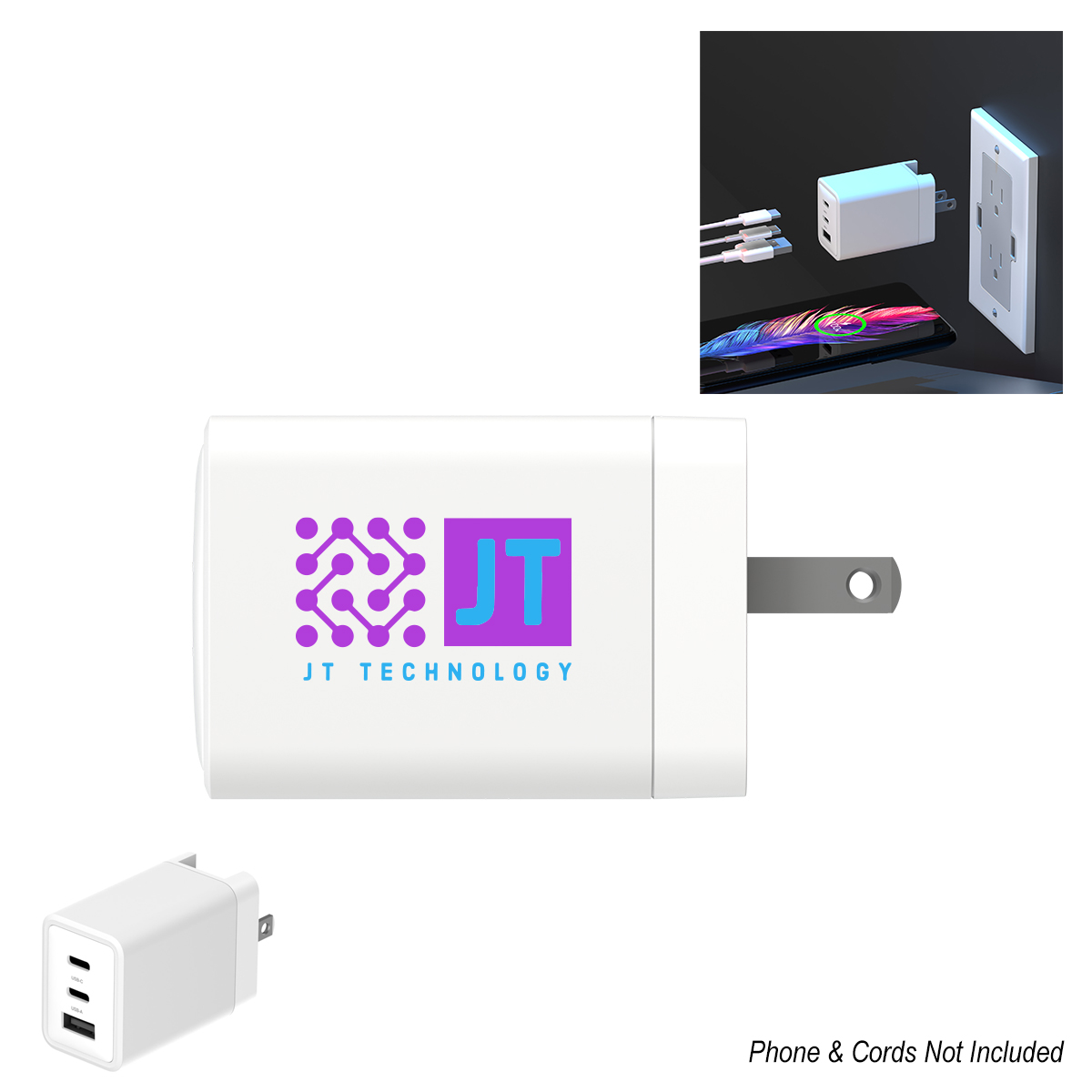 65W PhoneSuit&reg; Fast Charging Wall Charger Pro