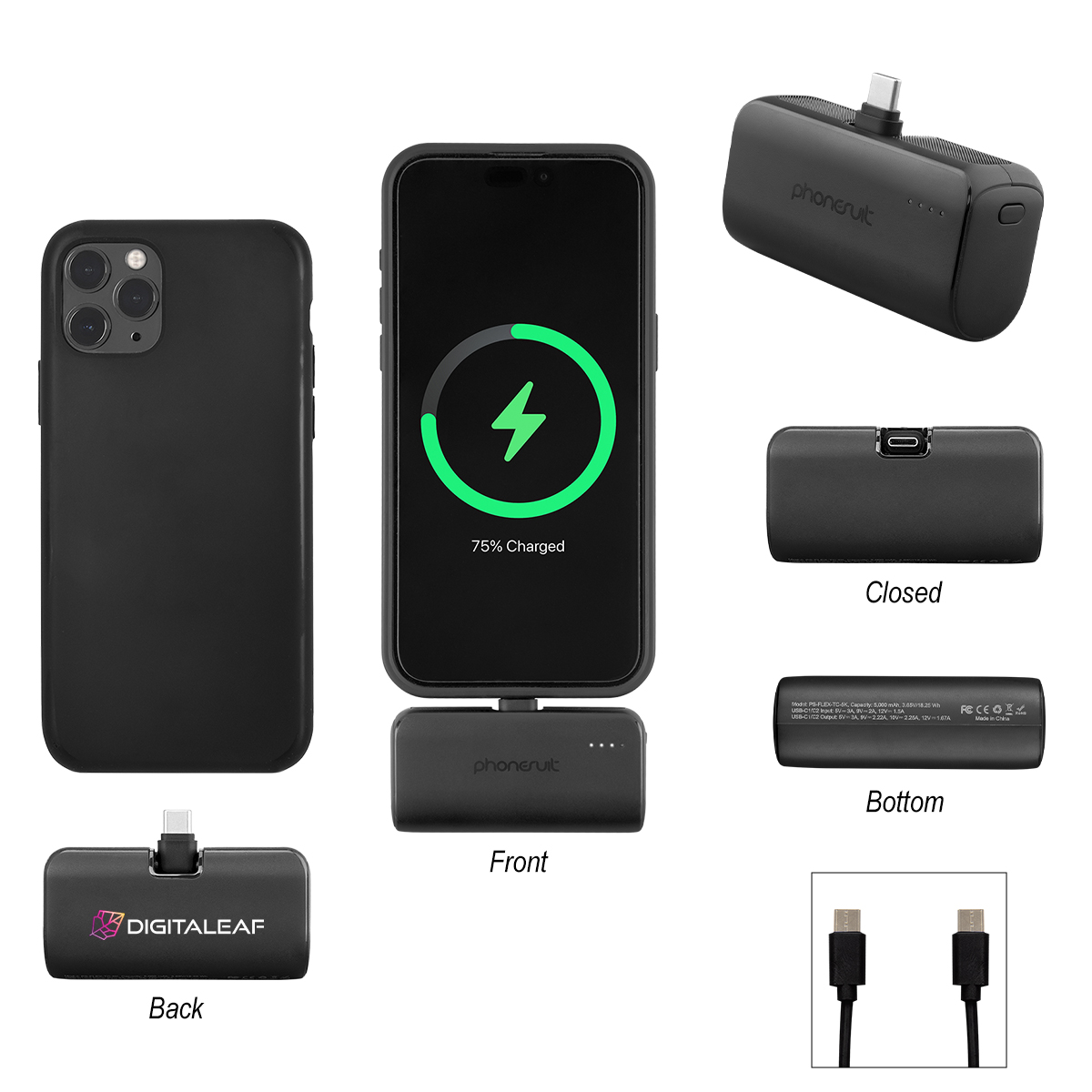 PhoneSuit&reg; Portable Pocket Charger And Battery Pack