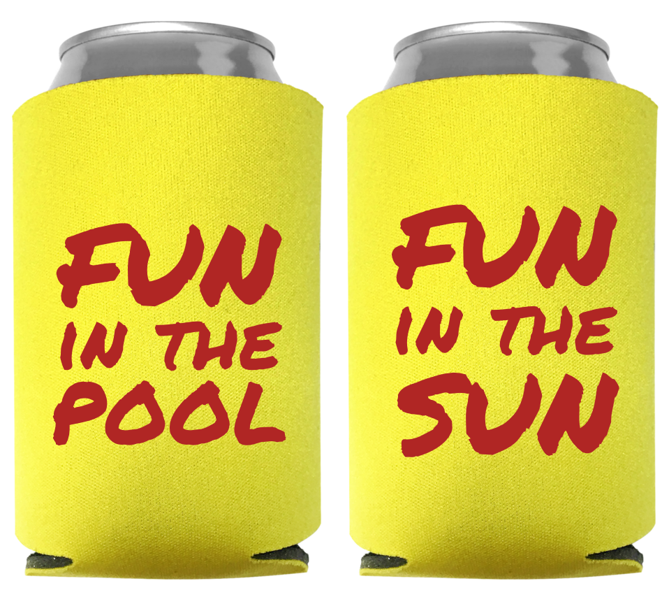 Pool Party Full Color Foam Collapsible Coolies Style 105981