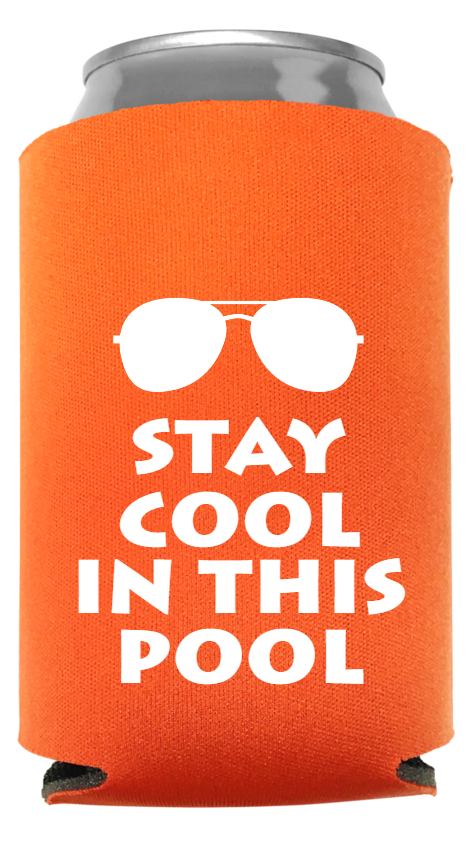 Pool Party Full Color Foam Collapsible Coolies Style 105987
