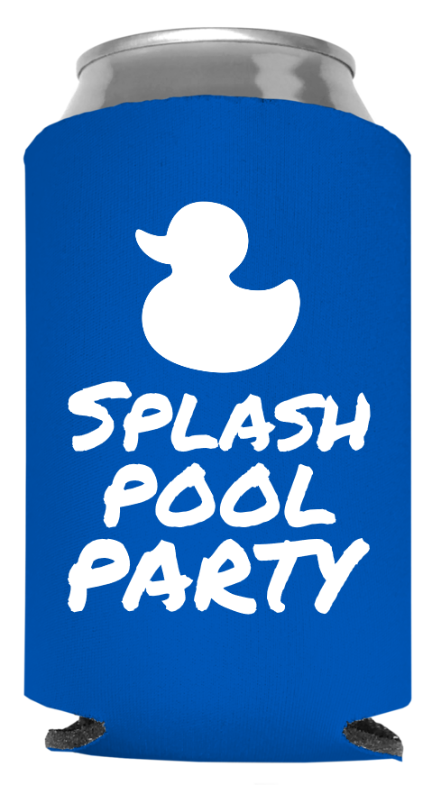Pool Party Full Color Foam Collapsible Coolies Style 107073
