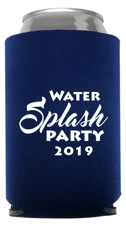 Pool Party Full Color Foam Collapsible Coolies Style 107078