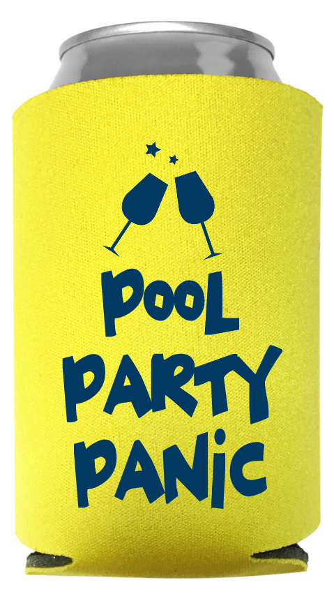 Pool Party Full Color Foam Collapsible Coolies Style 107084