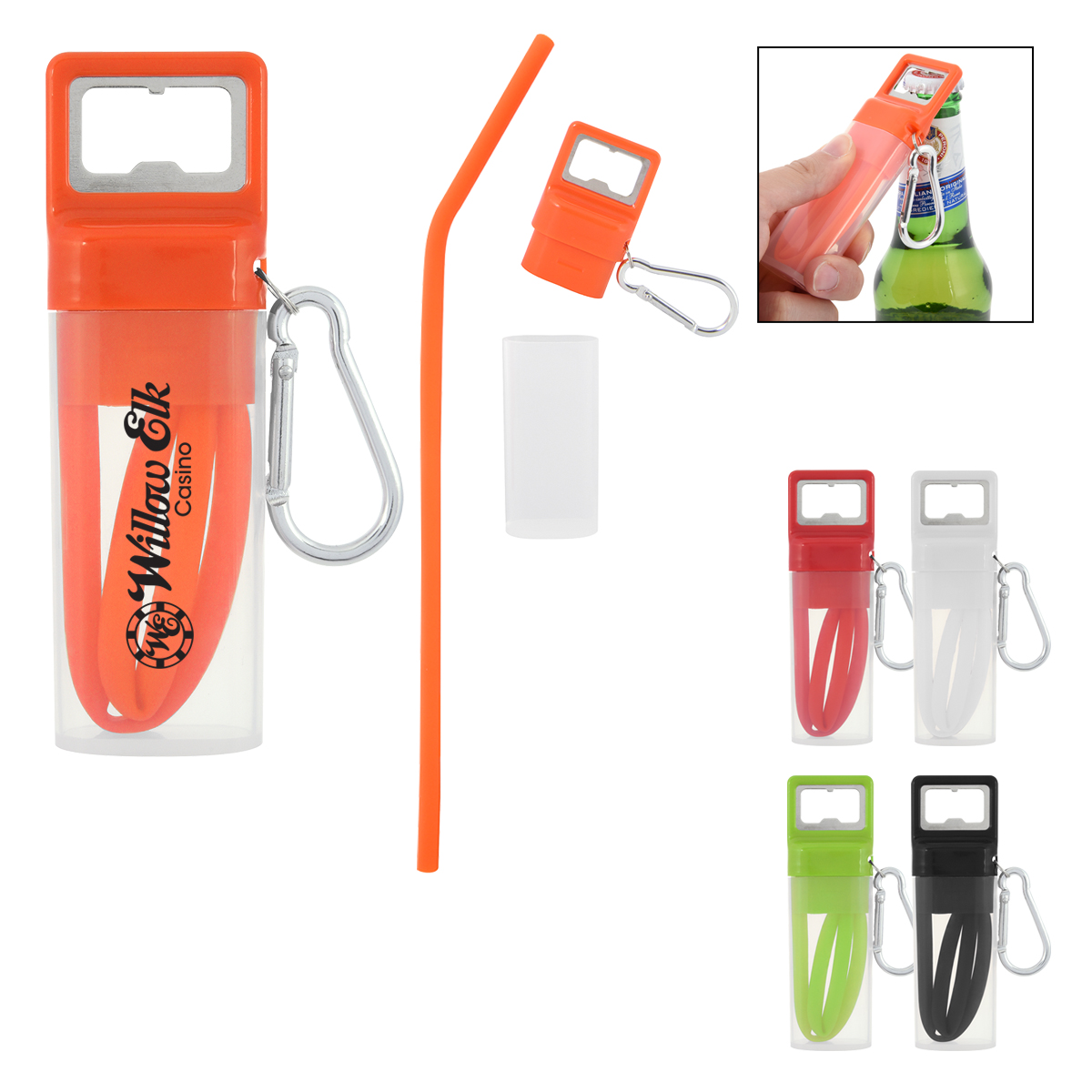 Pop And Sip Bottle Opener Straw Kit