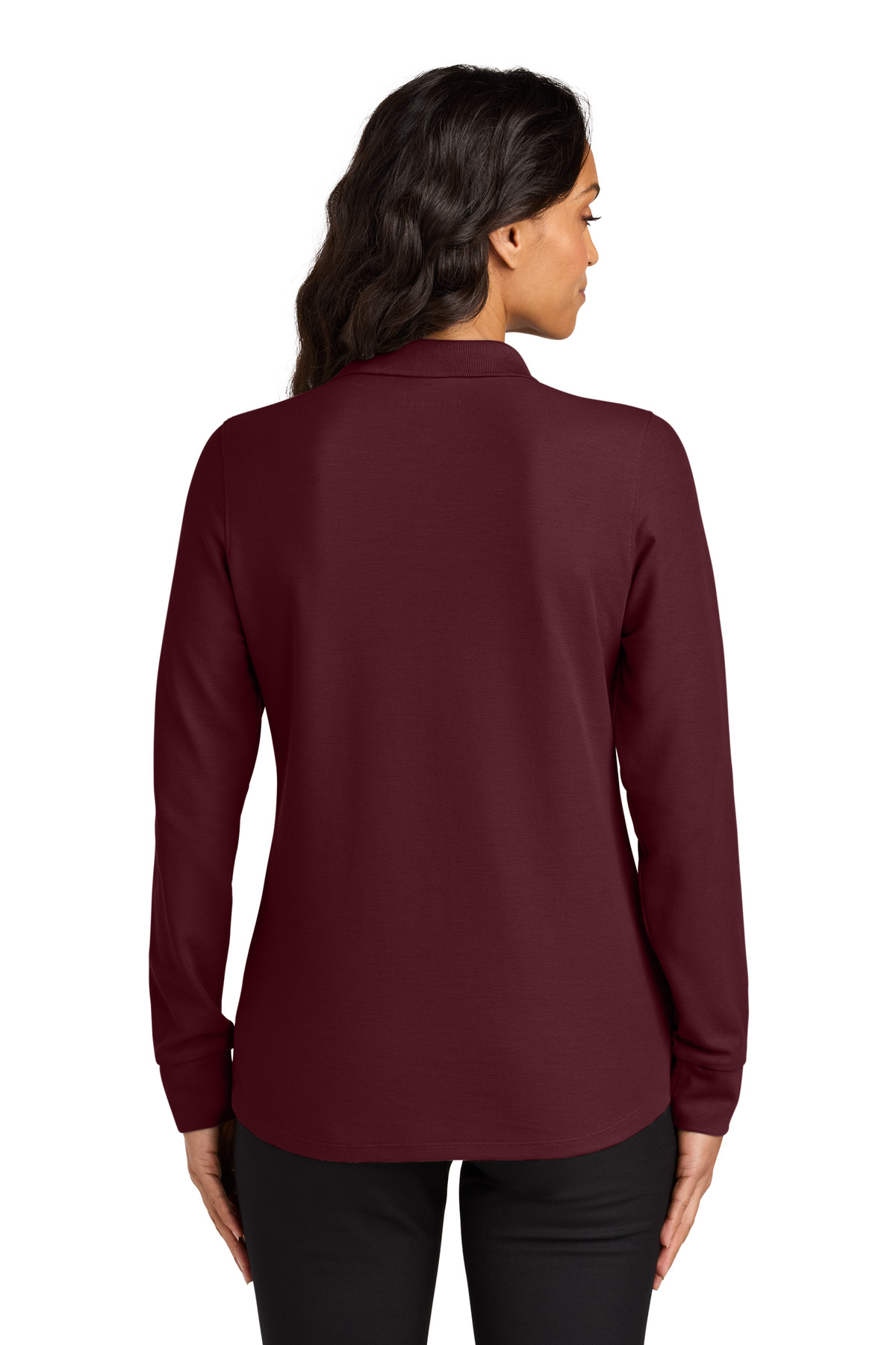 Port Authority Women's Wearever Signature Pique Long Sleeve Polo