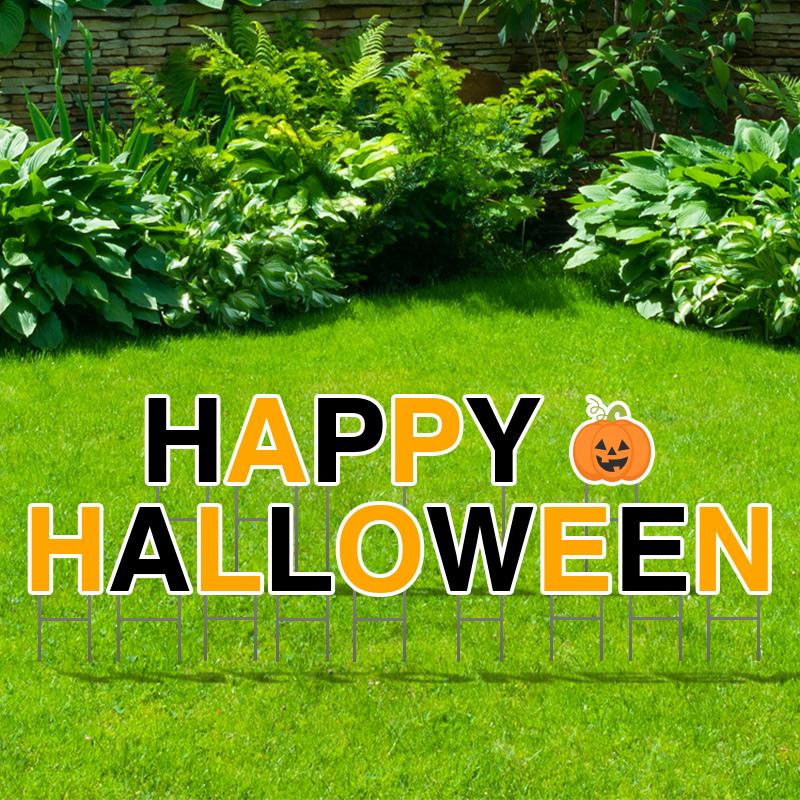 Pre-Packaged Happy Halloween Yard Letters