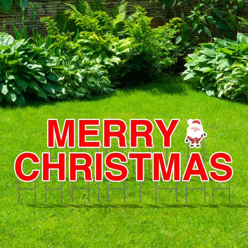 Pre-Packaged Merry Christmas Yard Letters