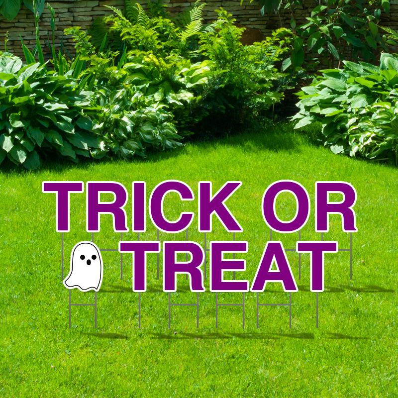 Pre-Packaged Trick Or Treat Yard Letters
