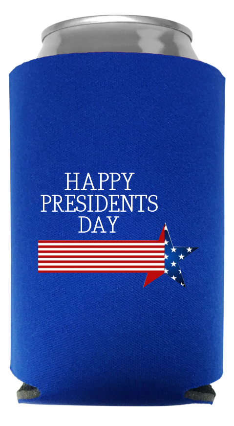 President Day Full Color Foam Collapsible Coolies Style 97098