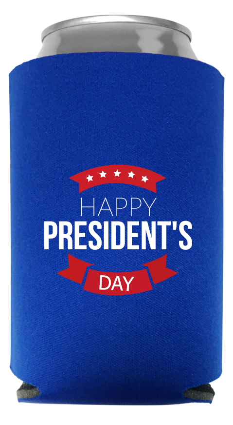 Presidents Day Full Color Foam Collapsible Coolies Style 101710