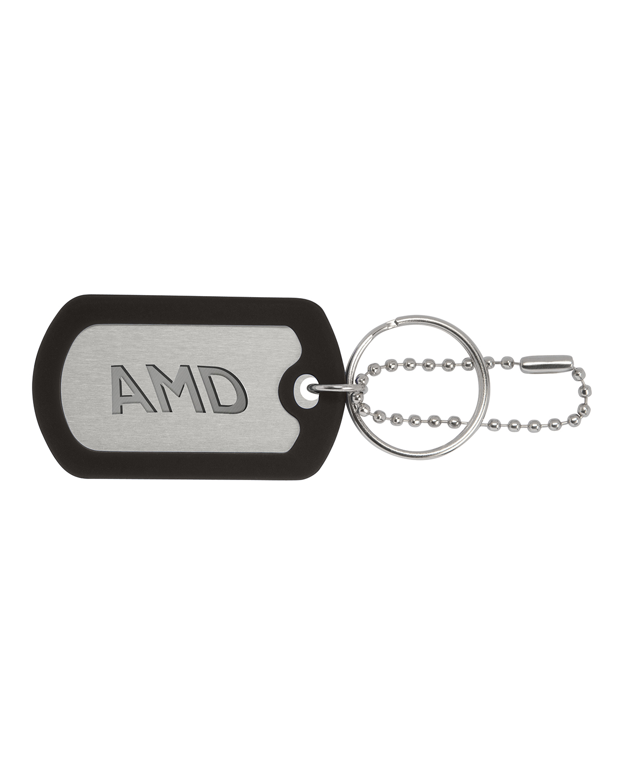 Ball Chain Dog Tag Keychain