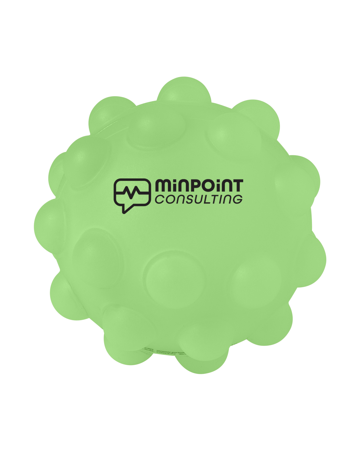 Glow In The Dark Push Pop Bubble Ball Fidget Sensory Toy