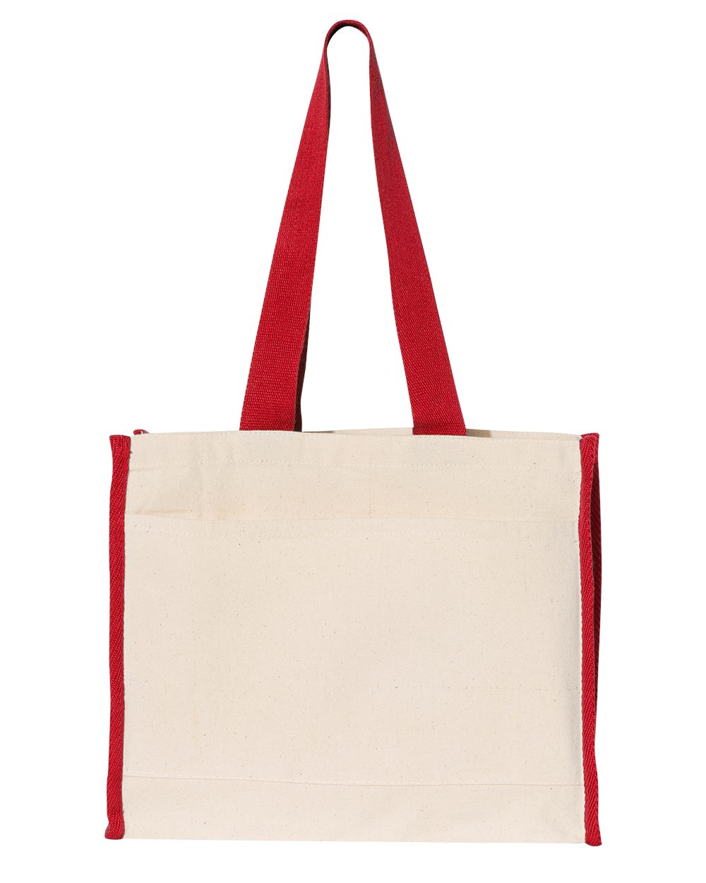 Q-Tees 14L Tote With Contrast-Color Handles - Q1100