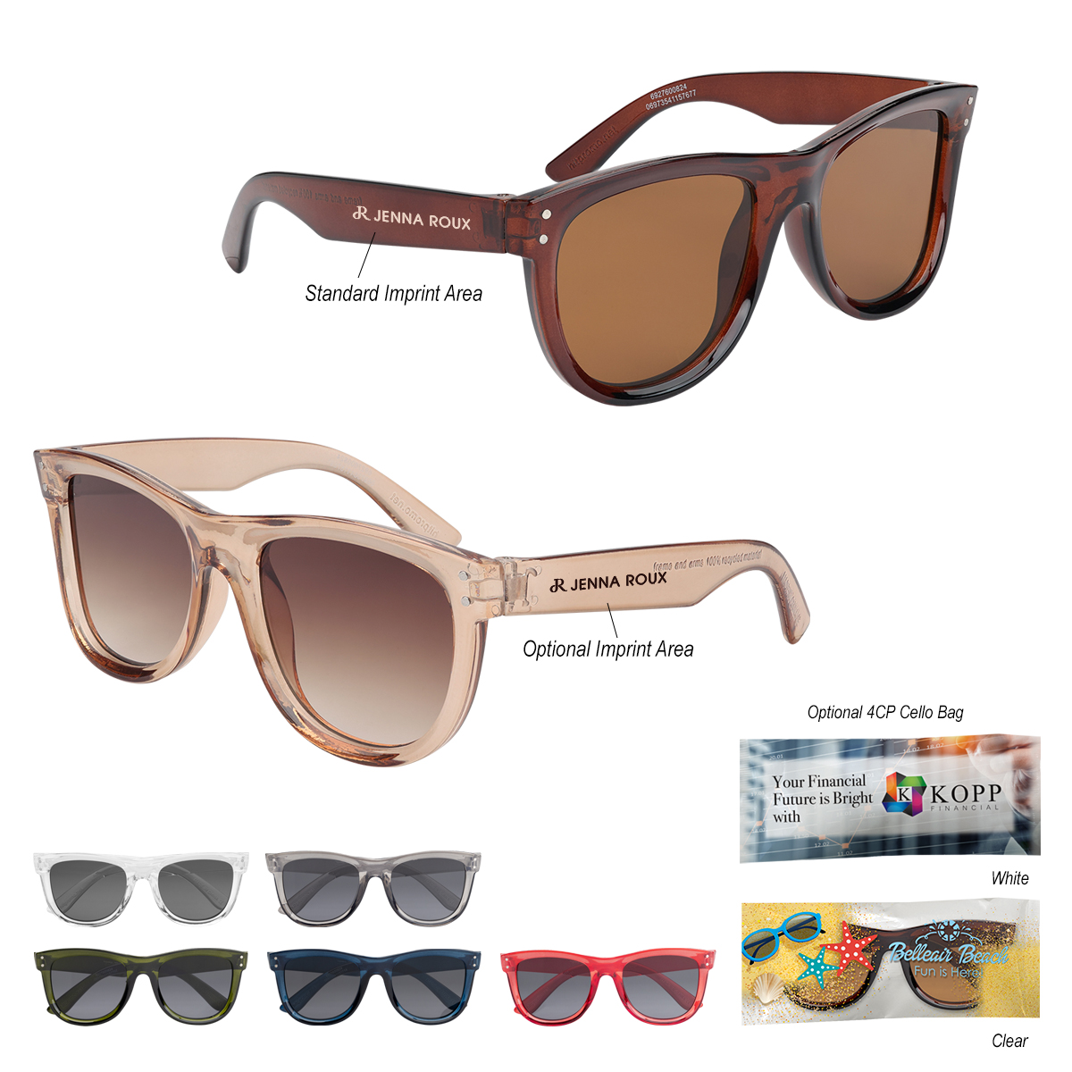 Ravi Recycled Frame Sunglasses With Inverted Lenses