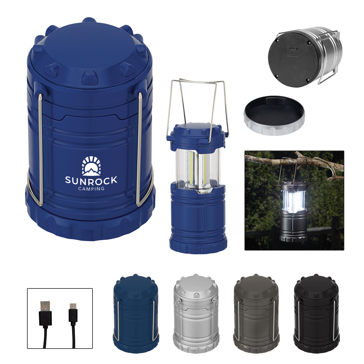 Rechargeable COB Pop-Up Lantern