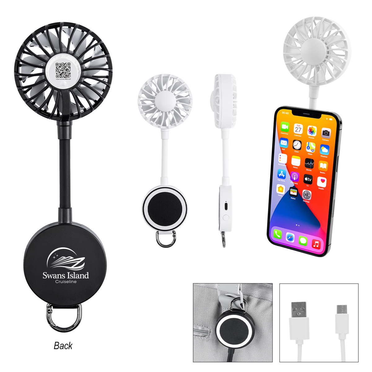 Rechargeable Magnetic Phone Fan