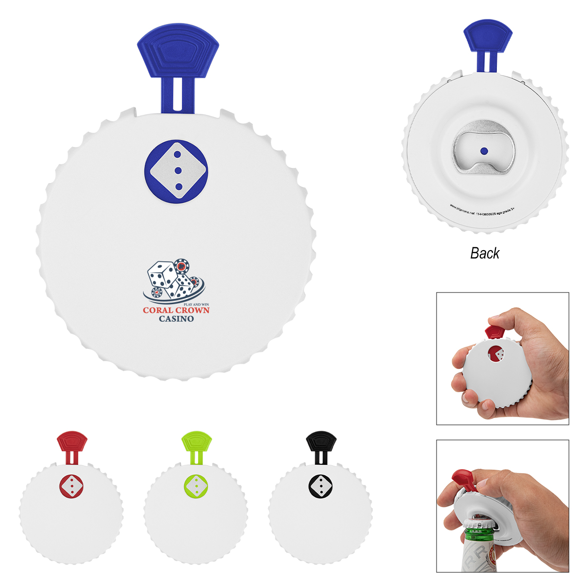 Recycled Dice Clicker Bottle Oppener