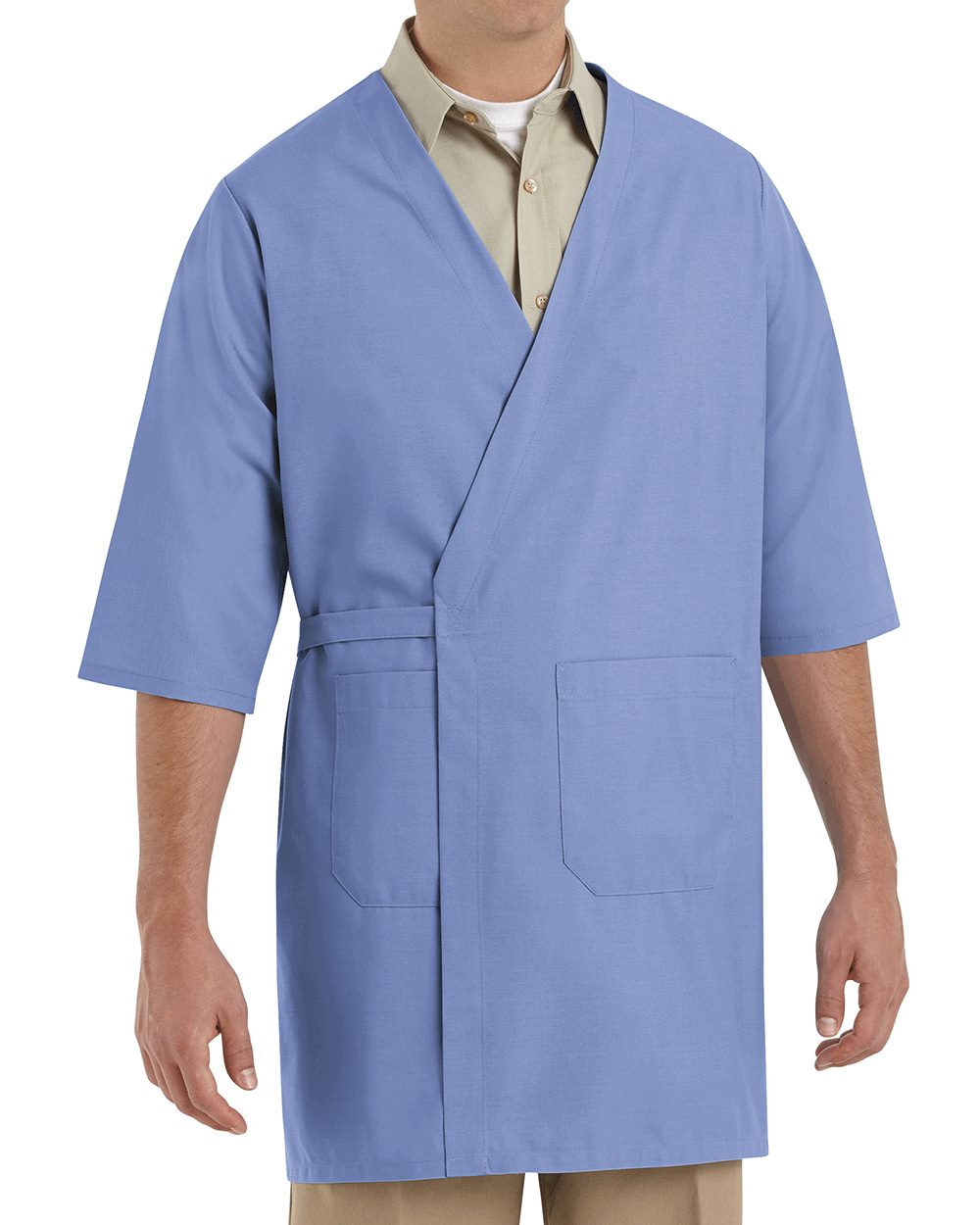 Red Kap Men's Collarless Butcher Wrap - WP10