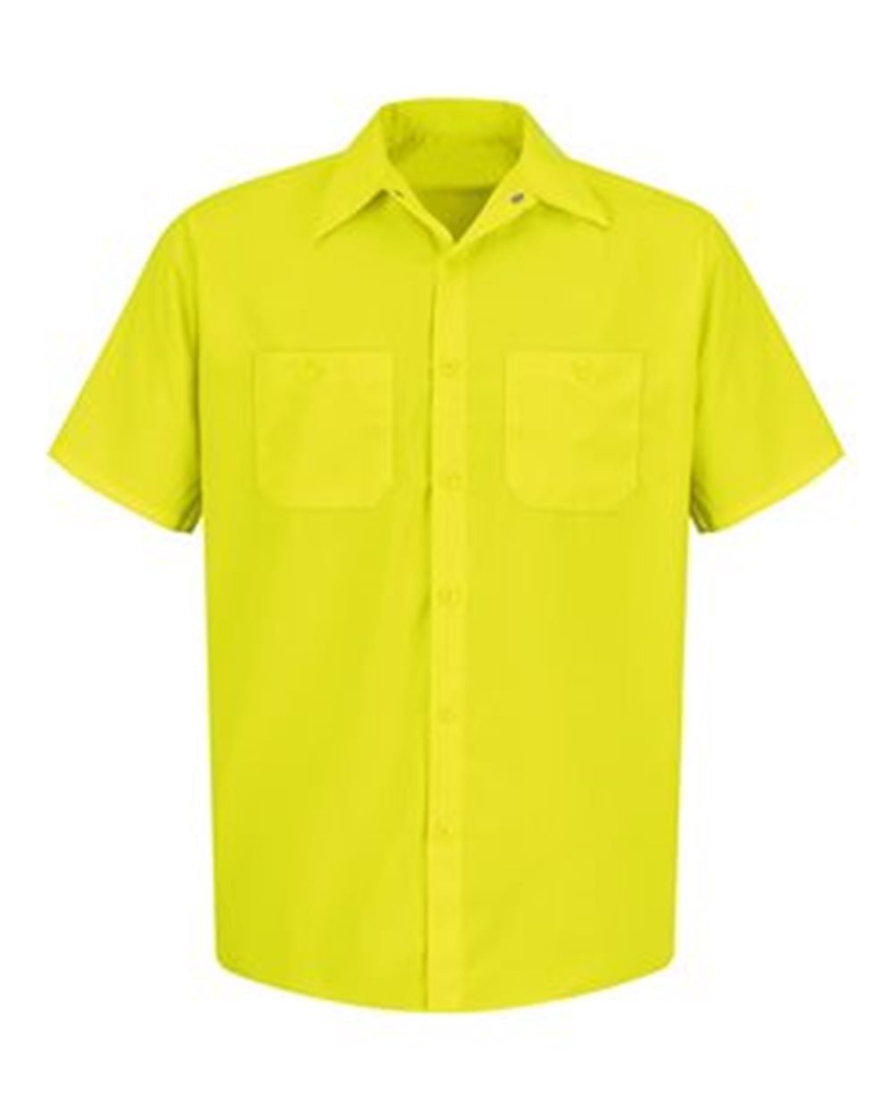 Red Kap Men's Tall Enhanced Visibility Short Sleeve Work Shirt - SS24T