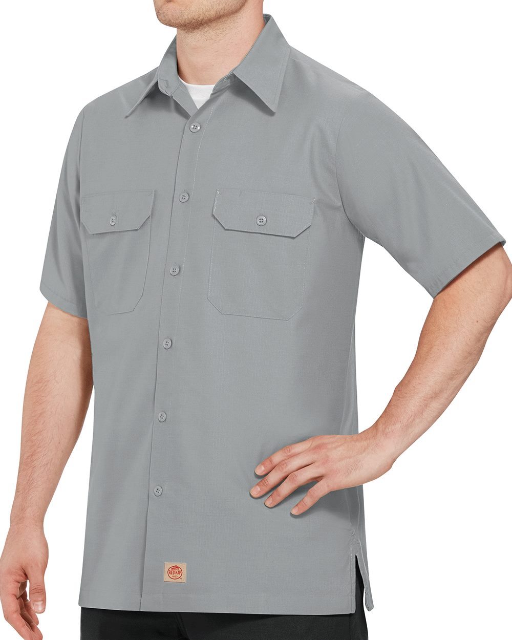 Red Kap Men's Tall Ripstop Short Sleeve Work Shirt - SY60T