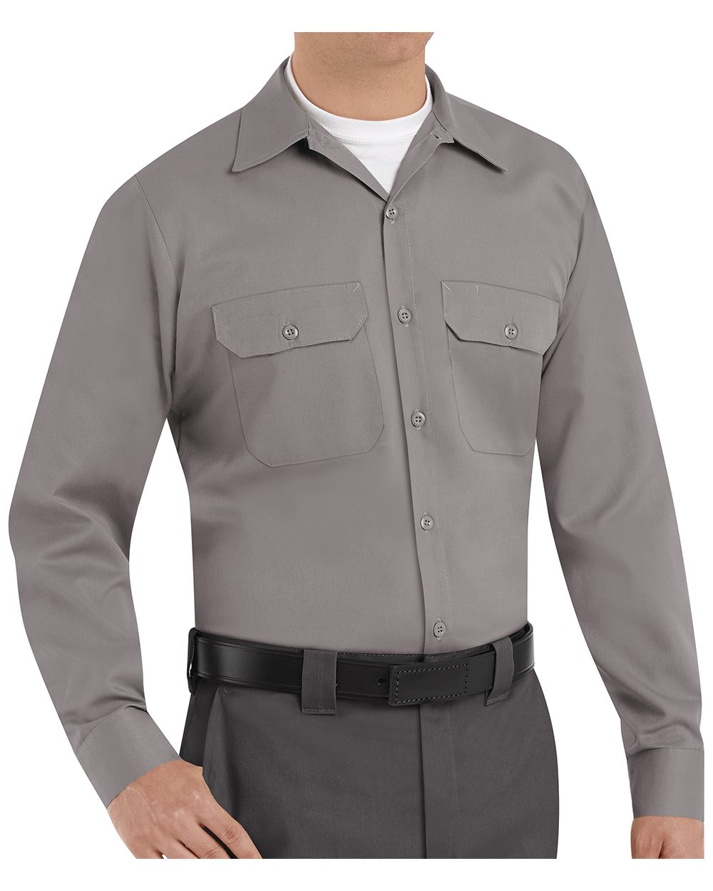 Red Kap Men's Utility Long Sleeve Work Shirt - ST52