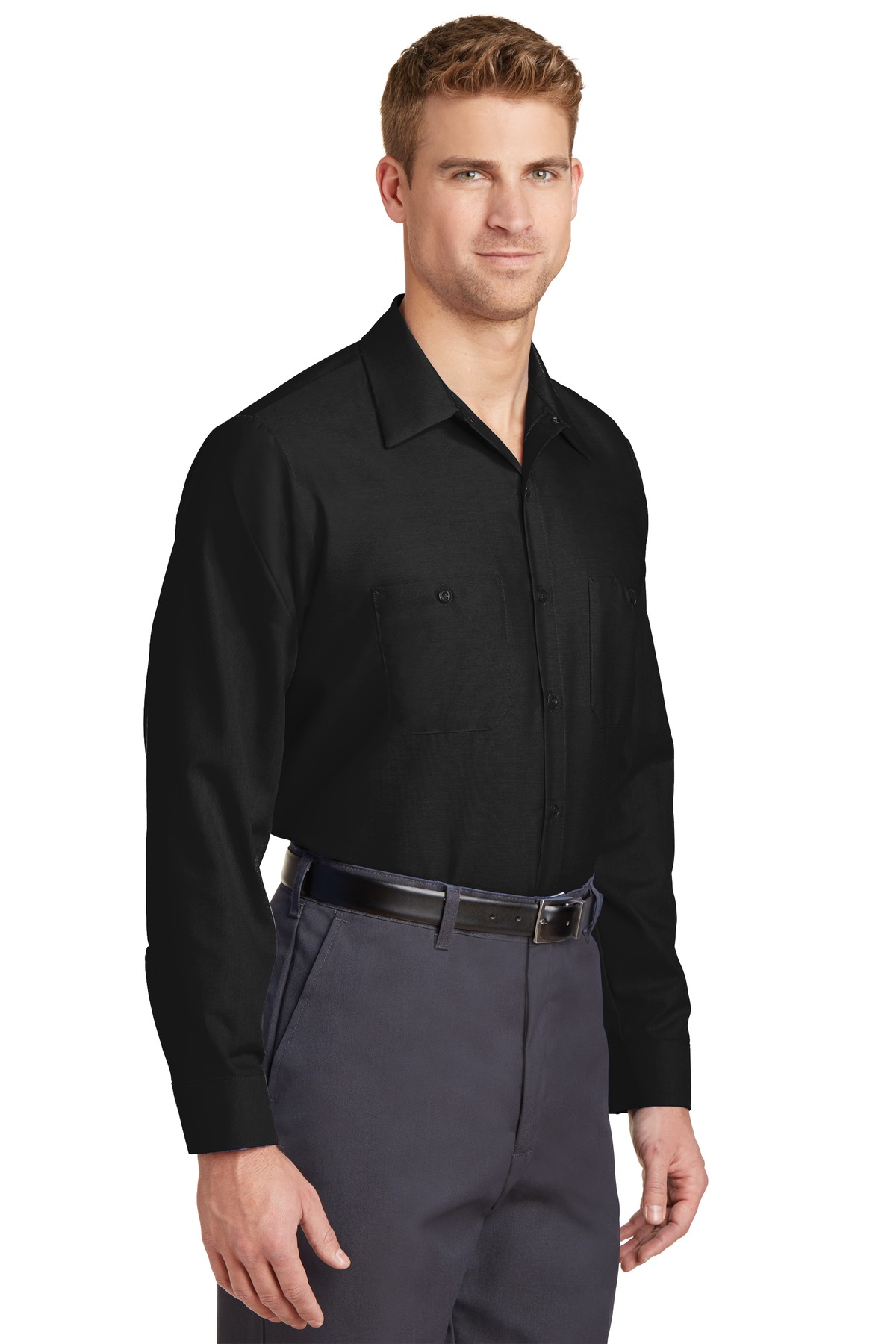Red Kap Long Sleeve Industrial Work Shirt.