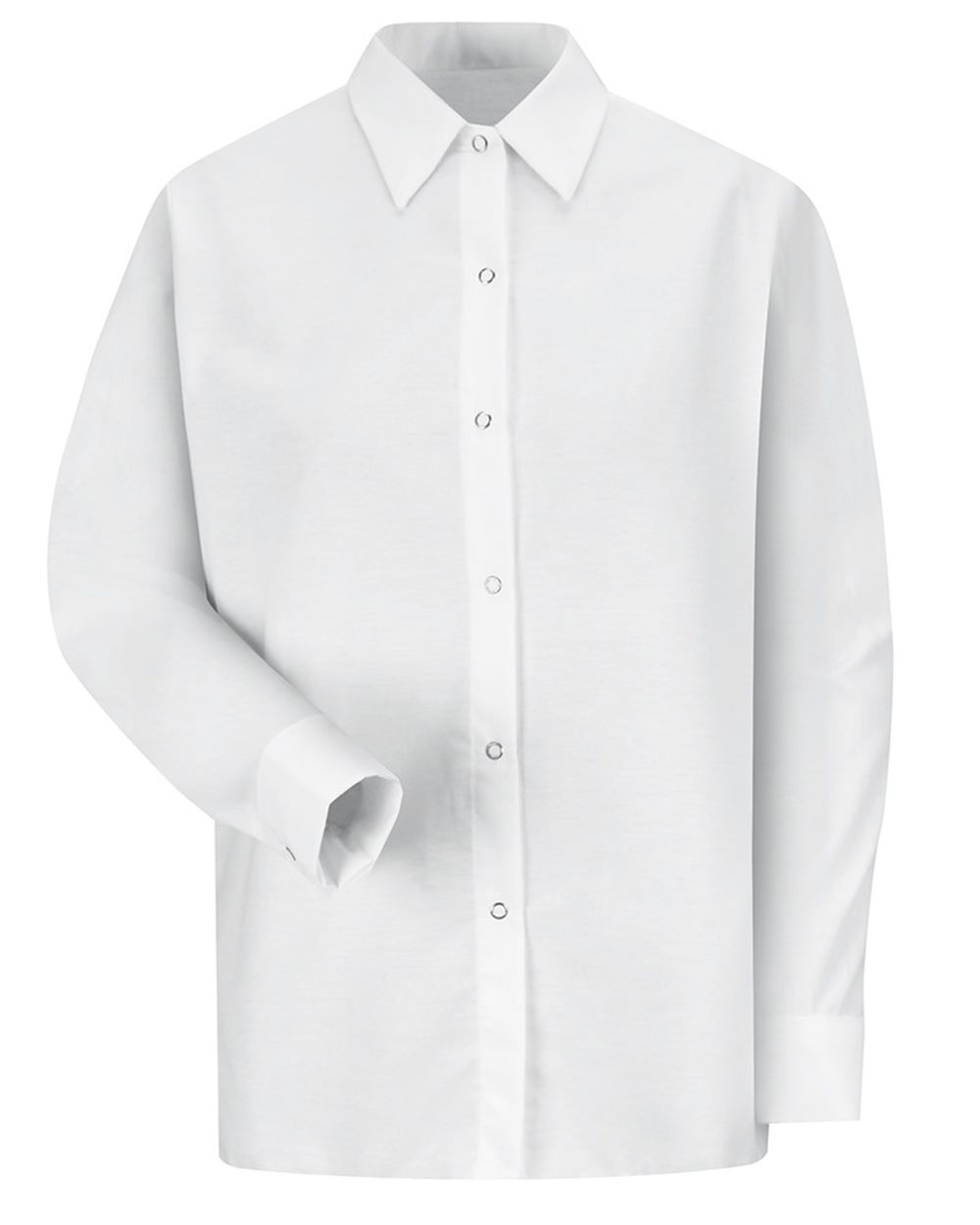Red Kap Women's Long Sleeve Specialized Pocketless Poplin Work Shirt - SP15