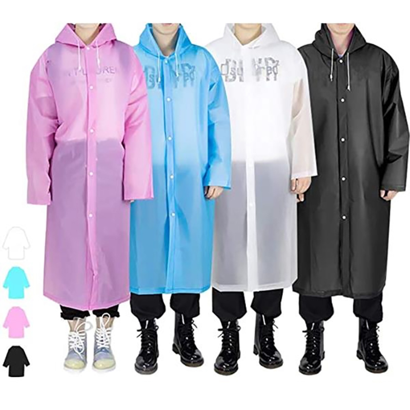 Reusable EVA Raincoat Poncho