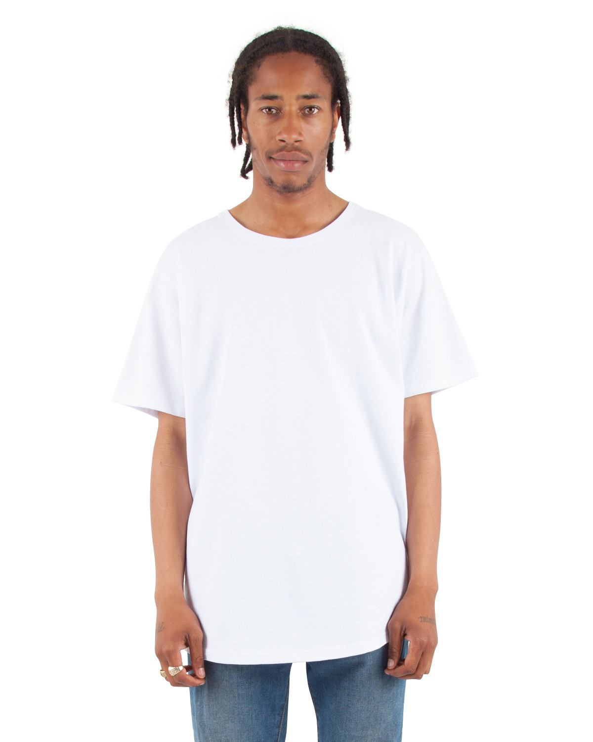 Shaka Wear Adult Curved Hem Long T-Shirt